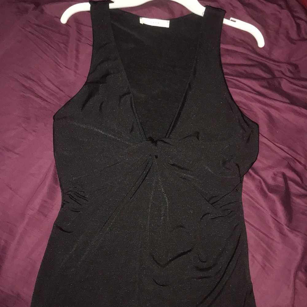 Lush black tank top